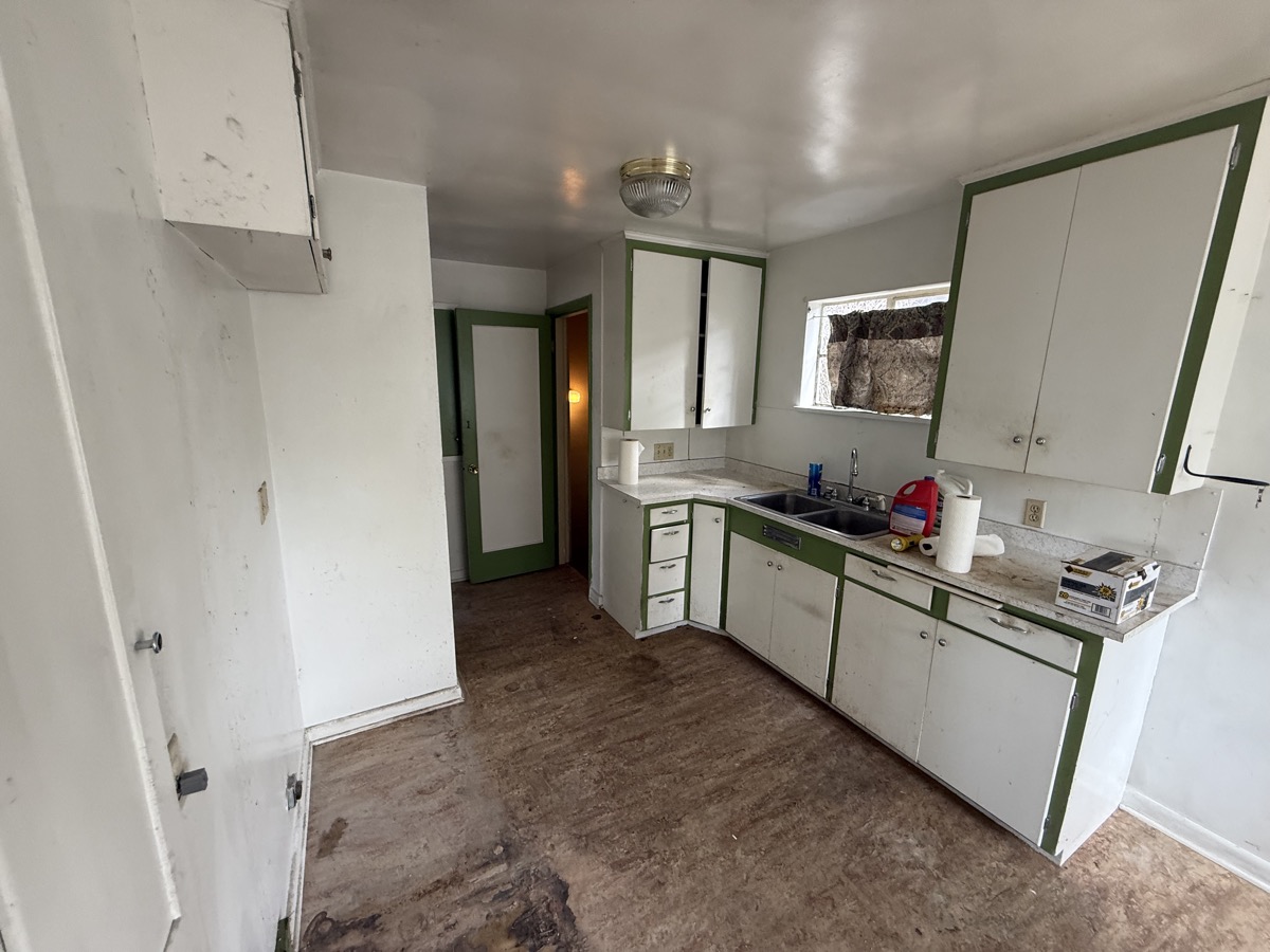 Before — dated kitchen