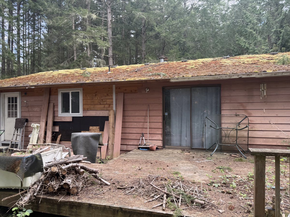 Distressed house exterior